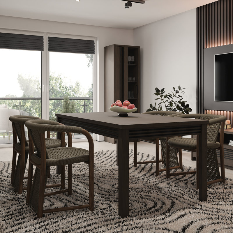 EUFEMIUS Extendable Birch and Pine Dining Table