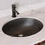 Lavabo de salle de bain ovale encastré en porcelaine vitreuse avec trop-plein DeerValley Symmetry 18 "X 15"-94564419