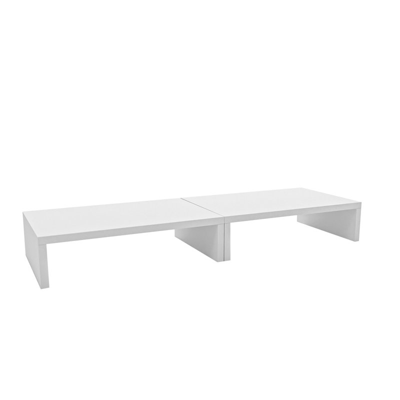 Shonnita Manufactured Wood Monitor Stand, White