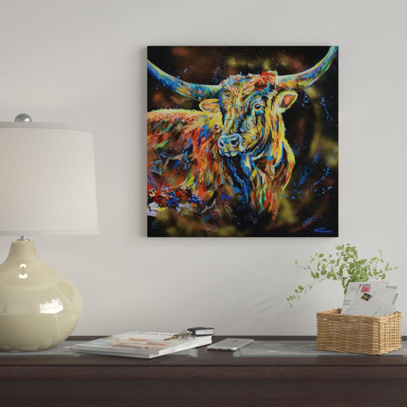 « the patron », reproduction sur toile, H 12 po x l 12 po x P 0,75 po, Pas de tapis, Toile tendue