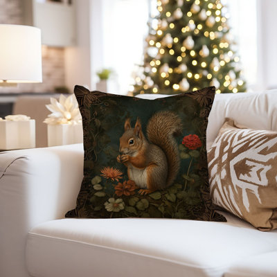 Housse de coussin animaux animaux William Morris Squirrel