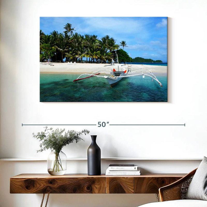 Bateau de pêche Mehar El Nido Beach, H 26 po x l 39 po
