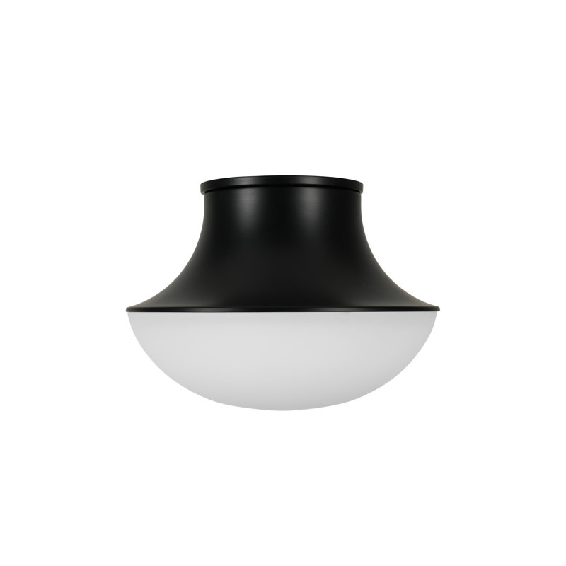 Plafonnier encastré 1 lumière Chelsea, Noir mat