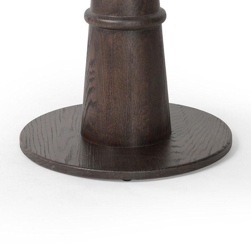 Table de salle à manger Beverly, Placage de chêne brun, H 30 po x L 32 po x l 32 po