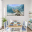 Curacao, poisson et tortue sur toile-825775823