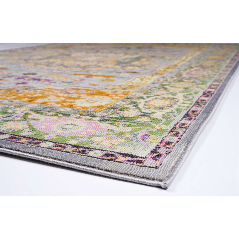 Tapis oriental bleu clair Runkle, Rectangle 8 pi x 10 pi