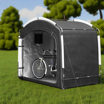 Remises portatives avec rangement, tissu Oxford 210D, abri à vélo moderne