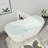 59"L x 28"W Freestanding Acrylic Oval Bathtub, Double Slipper Design with Chrome Drain & Overflow, Spa-Inspired Luxury for Modern Bathrooms-82625187