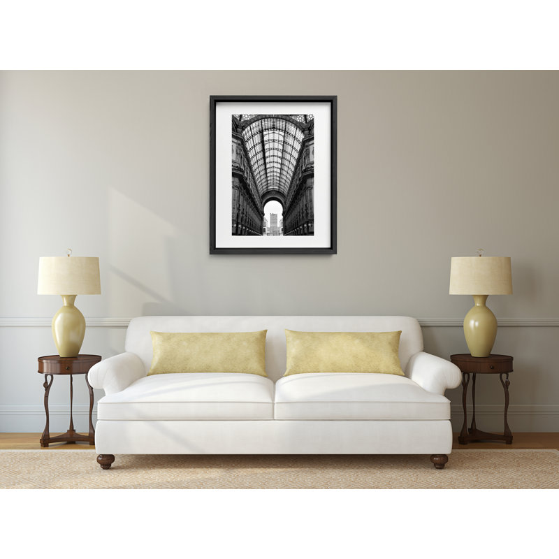 Martini Bianco Print by Joseph Regan, 16" H x 14" W x 0.75" D, Black