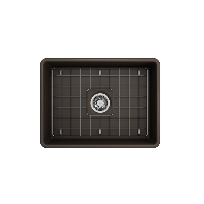24'' L Kitchen Sink, Matte Brown