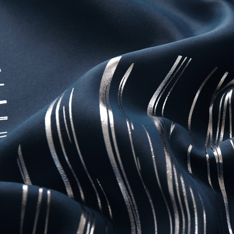 Camille Blackout Curtain Pair, Width 117 x Drop 229 cm, Dark Grey