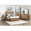 Commode de chambre à coucher à 6 tiroirs brun clair