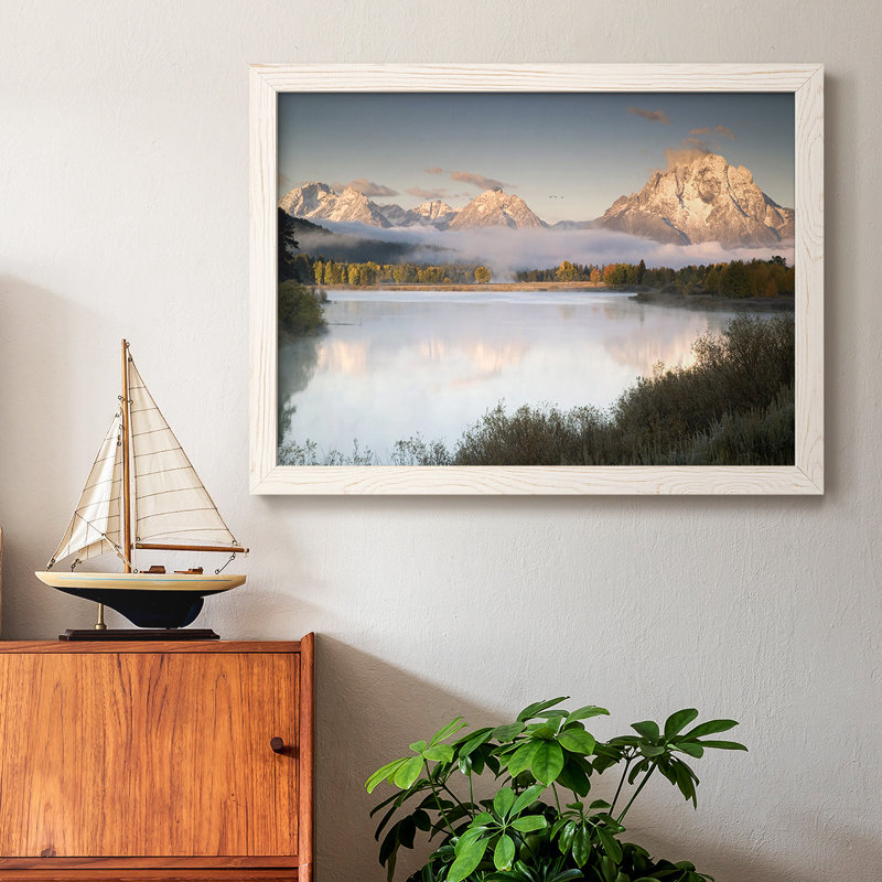 «Snake River Fog», reproduction sur toile, Blanc, H 28 po x l 42 po x P 1,5 po