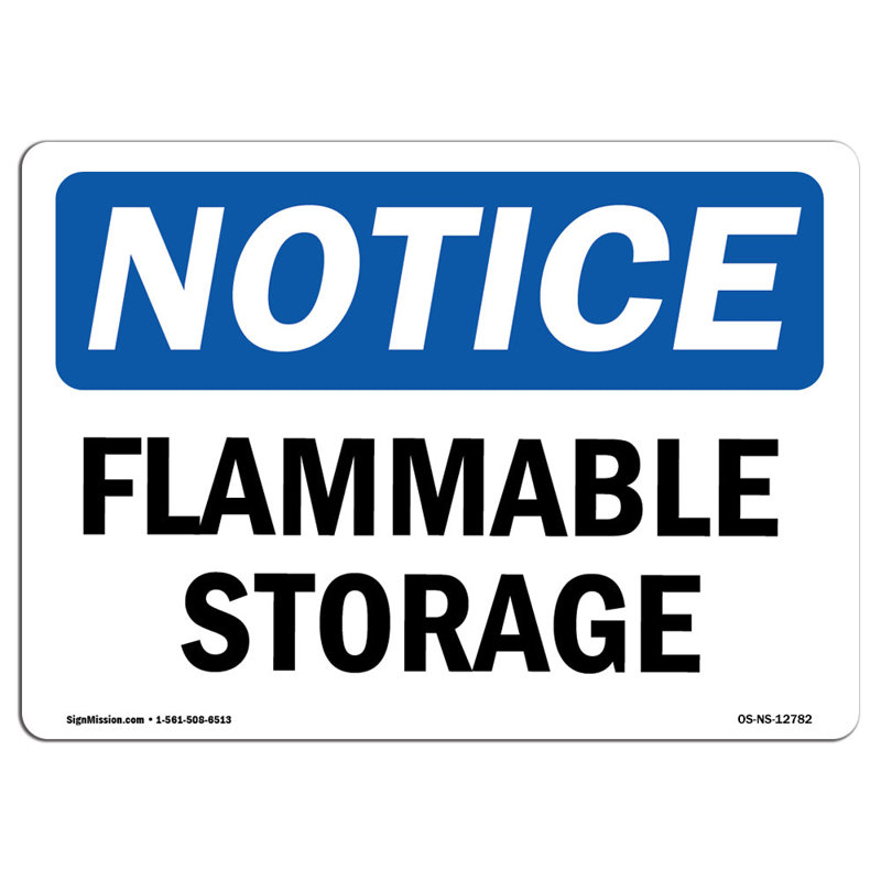 Plaque de rangement en aluminium inflammable 12 x 18