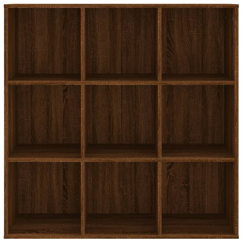 vidaXL Bookshelf Bookcase Book Cabinet Rack Standing Shelf Engineered Wood, Brown Oak