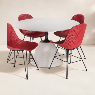 Broadway Round Outdoor Dining Table , in. W in. D