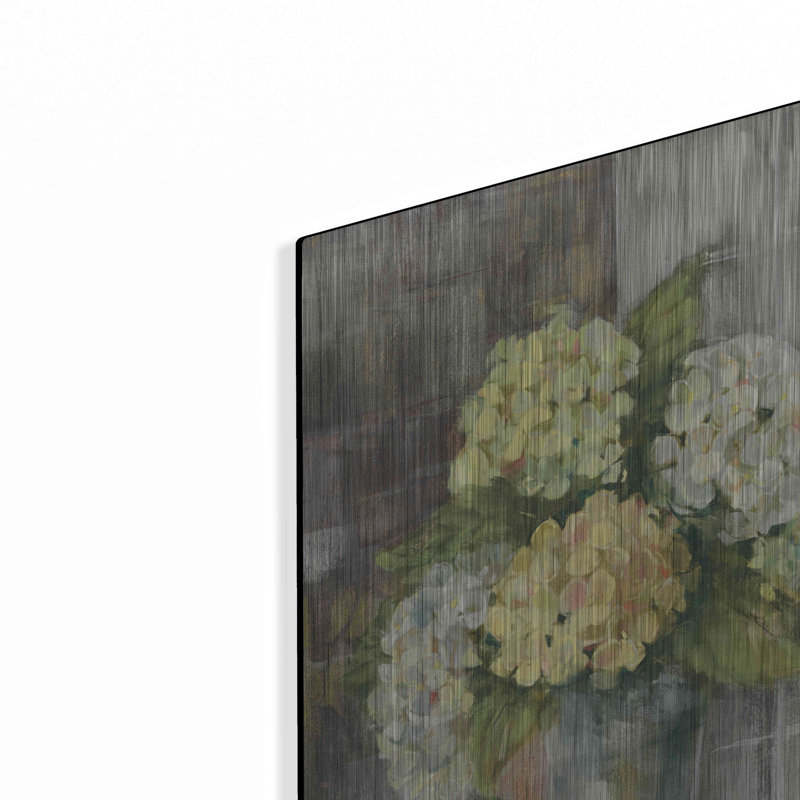 «Yellow Hydrangea Gray» par Carol Rowan, H 24 po x l 16 po