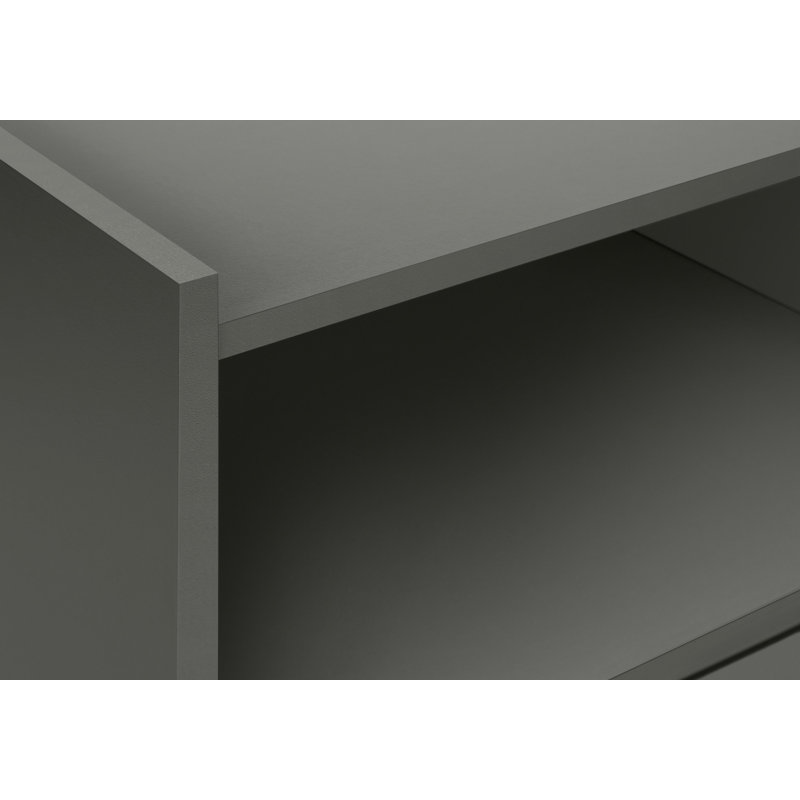 Table d'appoint (table basse incluse seulement), Noir, Gris