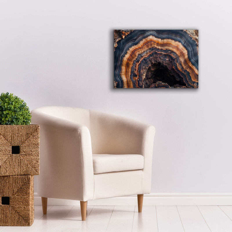  «Petrified Tree Trunk» par Rich Monet, art mural sur toile, 26 po x 18 po, H 18 po x l 26 po