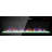 60 inch recessed  thin tempered glass front wall mounted electric fireplace with remote and multi color flame & emberbed, LED light heater-988198389