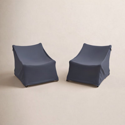 Teak Outdoor Armless Lounge Chair Cover