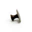Worn Brass Round "Bari" Cabinet Knob