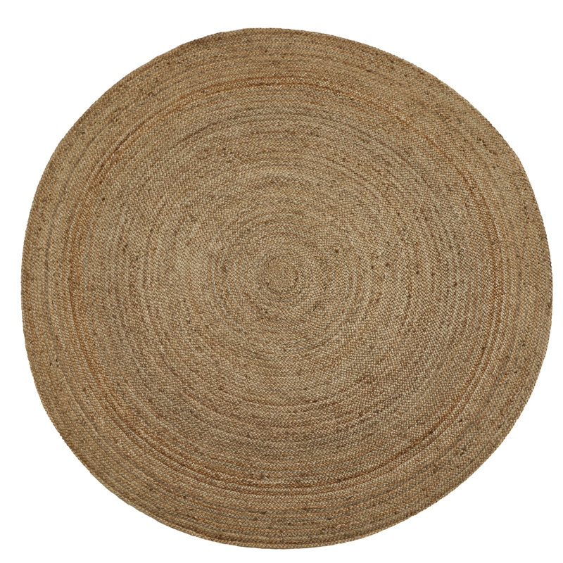 Bay Isle Home Round Killona No Pattern And Not Solid Colour Hand Woven ...