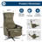 Dual Motor Power Swivel Recliner Chair with Airbag Massage, USB & Type-C Modern Accent Chair-953370398