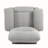 Chenille Fabric Recliner Chair with 8-Point Massage & Heating,Remote Control & Side Storage Pockets-1118626144
