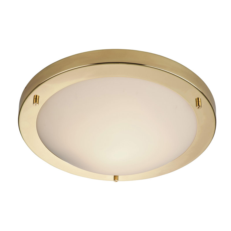Rondo Flush Mount, E27, Brass