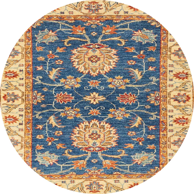 Abdas Abstract Indoor Rug, Round 8'