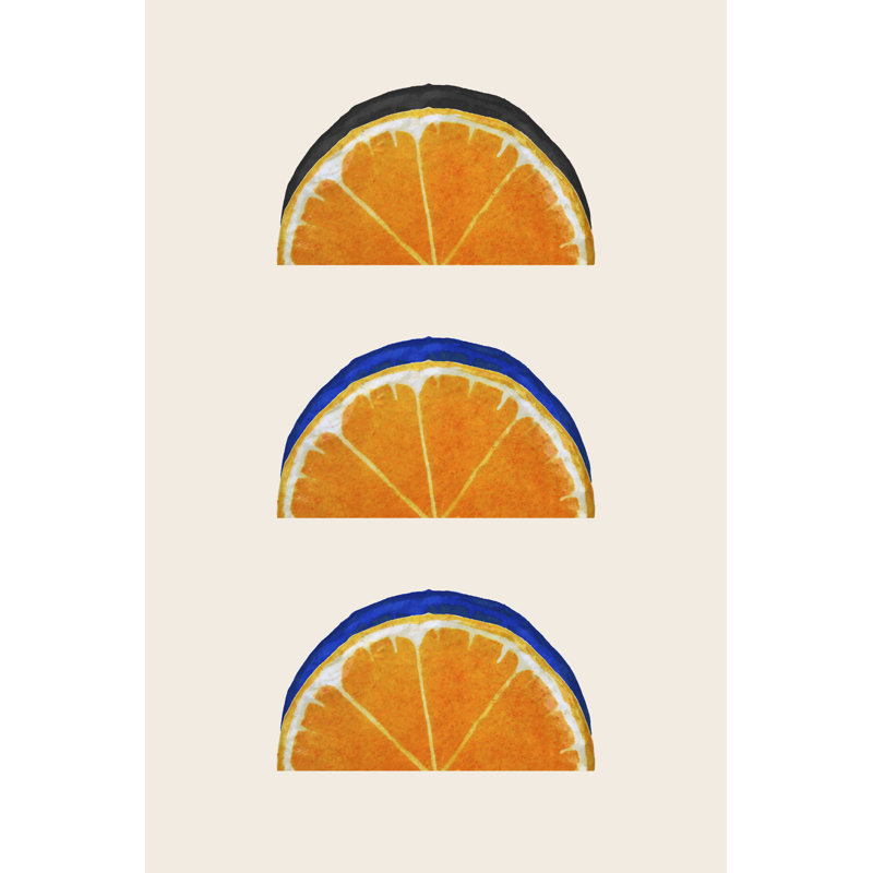 Orange tango - imprimé, H 48 po x l 32 po, Non, Toile tendue