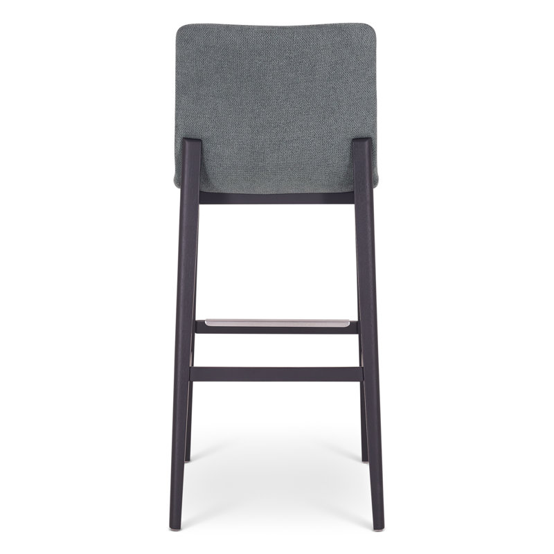 Modern Brazilian - Godan Stool, Jackpot Teal Seat/Ebano Frame, Bar Stool (29.25” Seat Height)