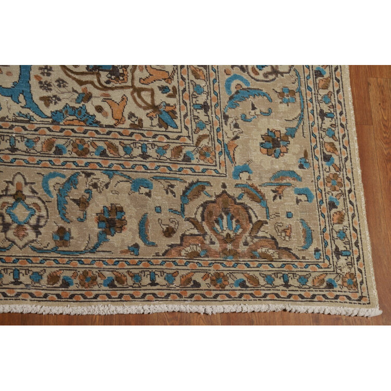 Tapis traditionnel rétro en laine 10 x 13
