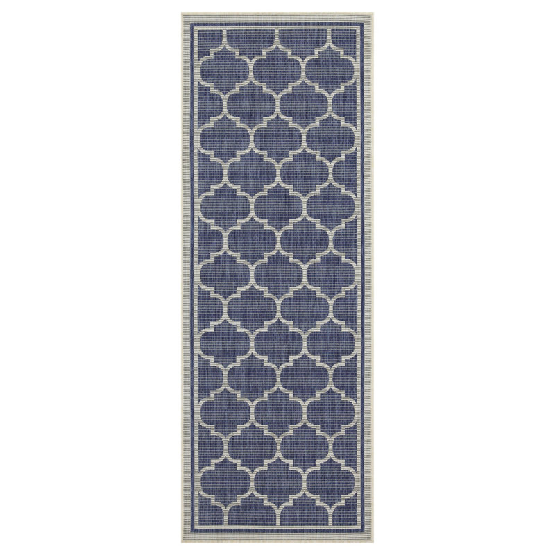 Sunshine GC_HAR2004 Blue 5 ft. 3 in. x 7 ft. 3 in. Indoor/Outdoor Area Rug, Rectangle 7'10" x 10'3"