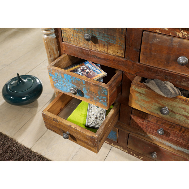 Fable Solid Wood 80cm W 8 - Drawer Chest of Drawers