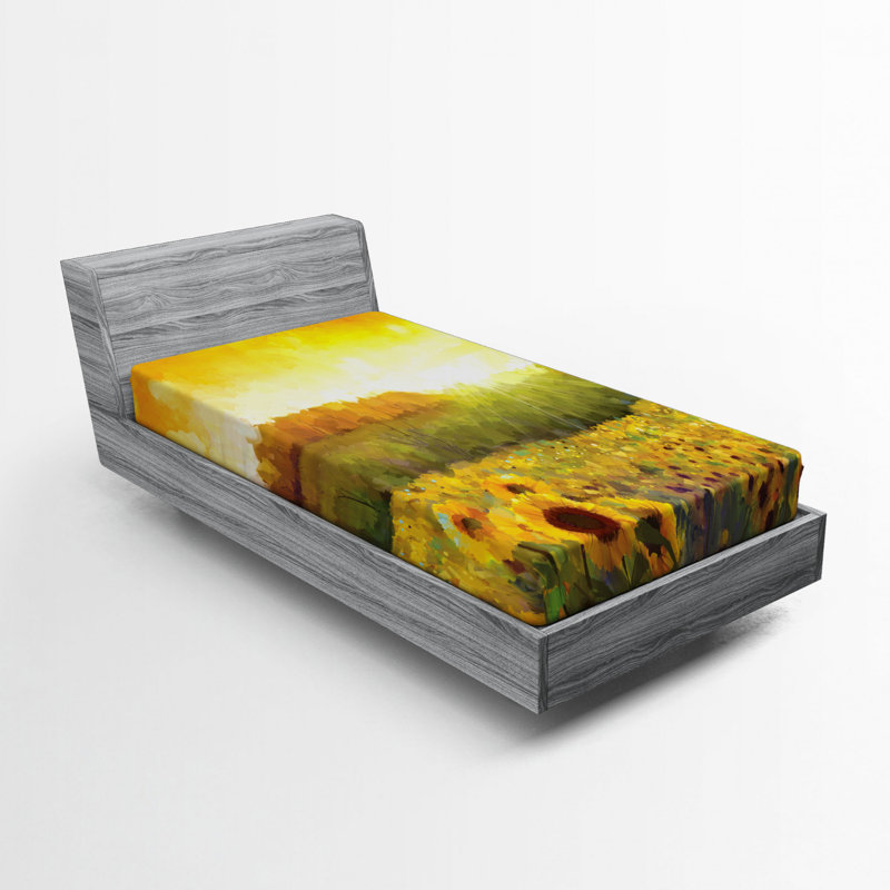 Drap-housse pour tournesol, Drap-housse de taille simple