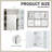 A White MDF Material Mirror Cabinet