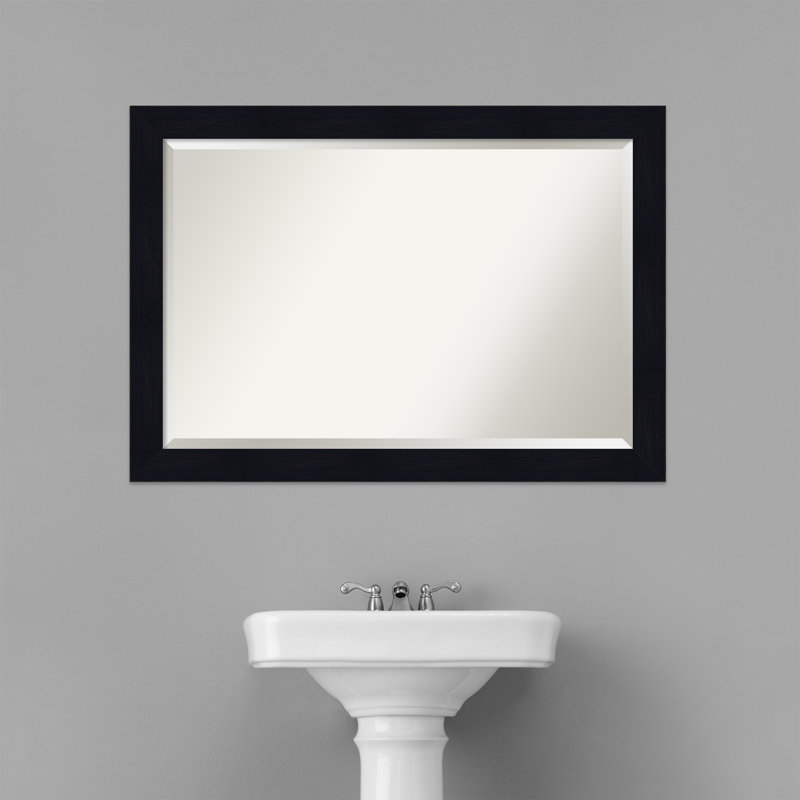 Miroir de salle de bain Prynne, H 28 po x l 40 po, Marine