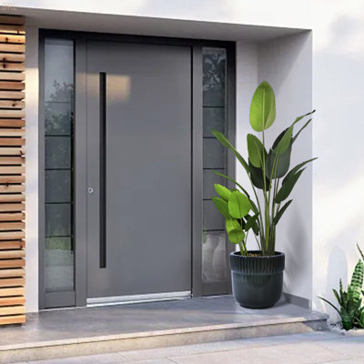 3 pots de fleurs en céramique, pot de fleurs moderne pour patio, jardin ou rebords de fenêtre