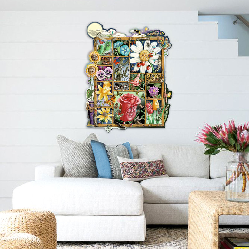 Wall Decor on Solid Wood, 22.5" H x 17.75" W x 0.25" D