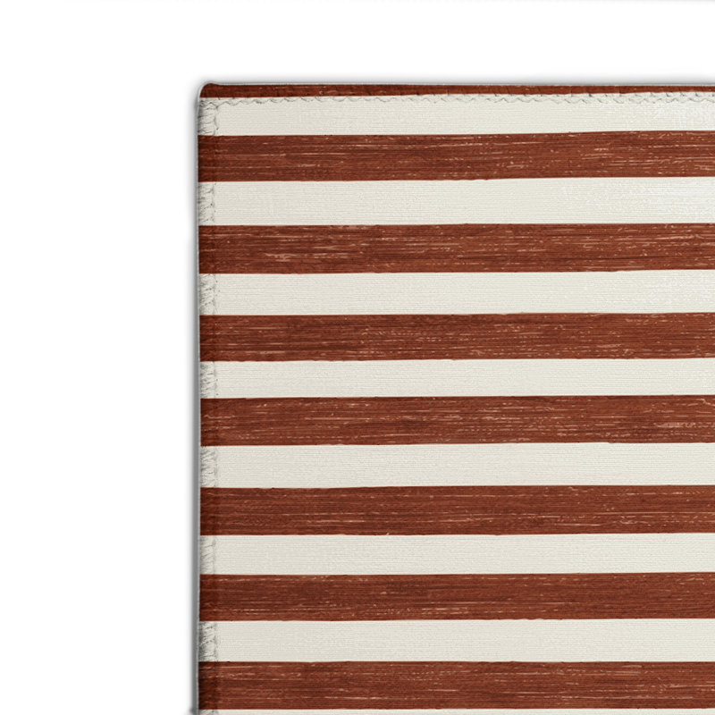 Tapis intérieur / extérieur brun HorizontalStripes