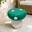Tabouret d'appoint en résine orange 13 po x 13,4 po Orange-1979483367