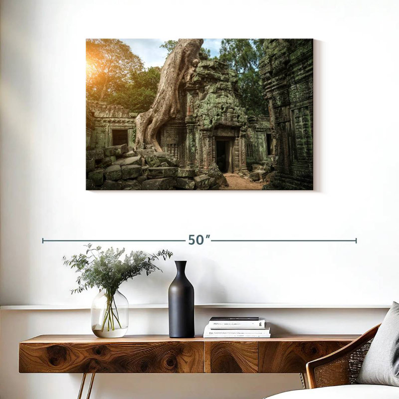 Kavia Ancient Angkor Wat Ruins, 24" H x 36" W