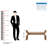 Rattan Weave Boucle Bench