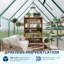 Serre en polycarbonate avec cadre en aluminium 6 pi x 7 pi, ensemble de jardin d'extérieur robuste-119787745