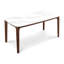 Table de salle à manger rectangulaire moderne en noyer et céramique / 5,9 pi (table seulement)