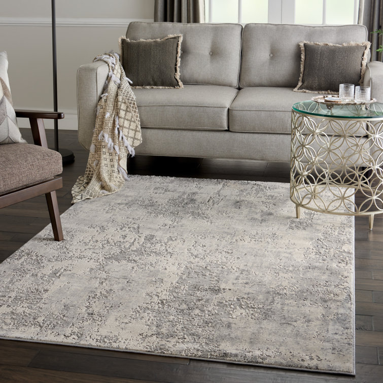 Tapis abstrait gris / beige Pryce