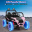 UTV électrique 2 places 24V pour enfants - Voiture alimentée par batterie, télécommande, suspension à ressort, pneus à bande, lumières DEL, sans fil, cadre métallique spacieux, double vitesse-132706963