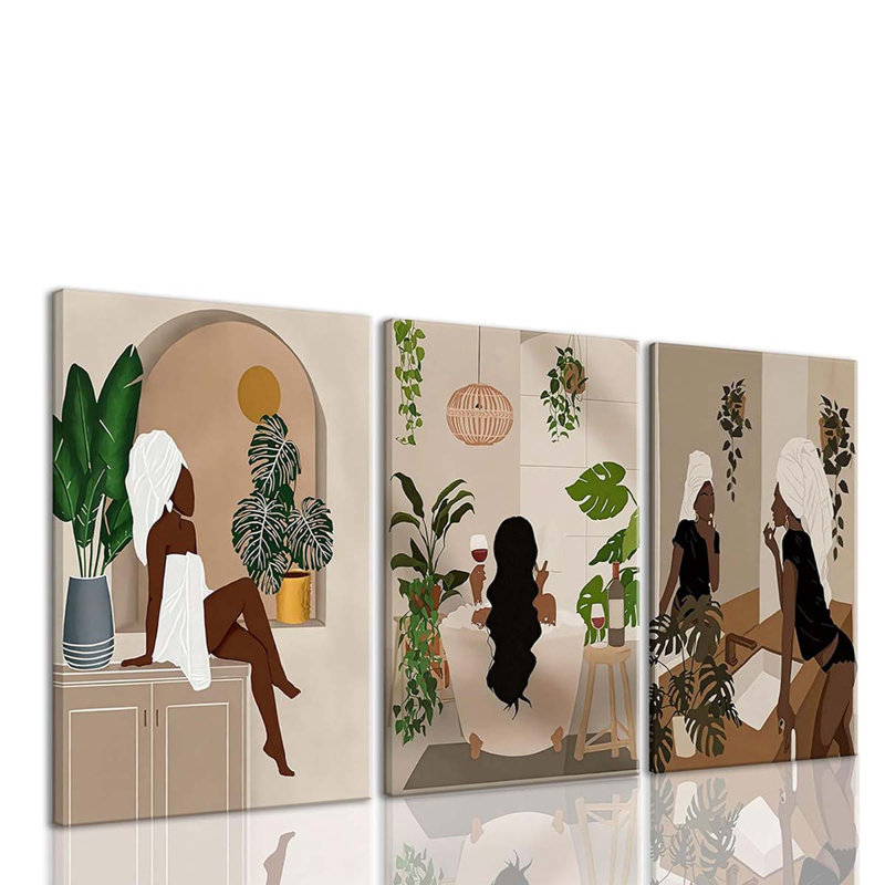 3 Piece Wrapped Canvas Print, 30 cm H x 40 cm W